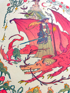 Dragon Witch Risograph Print | Natalie Andrewson (CA)