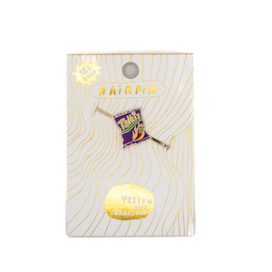Talkis Hairpin | 18k Gold Cloisonné Enamel Jewelry | Yellow Owl Workshop (CA)