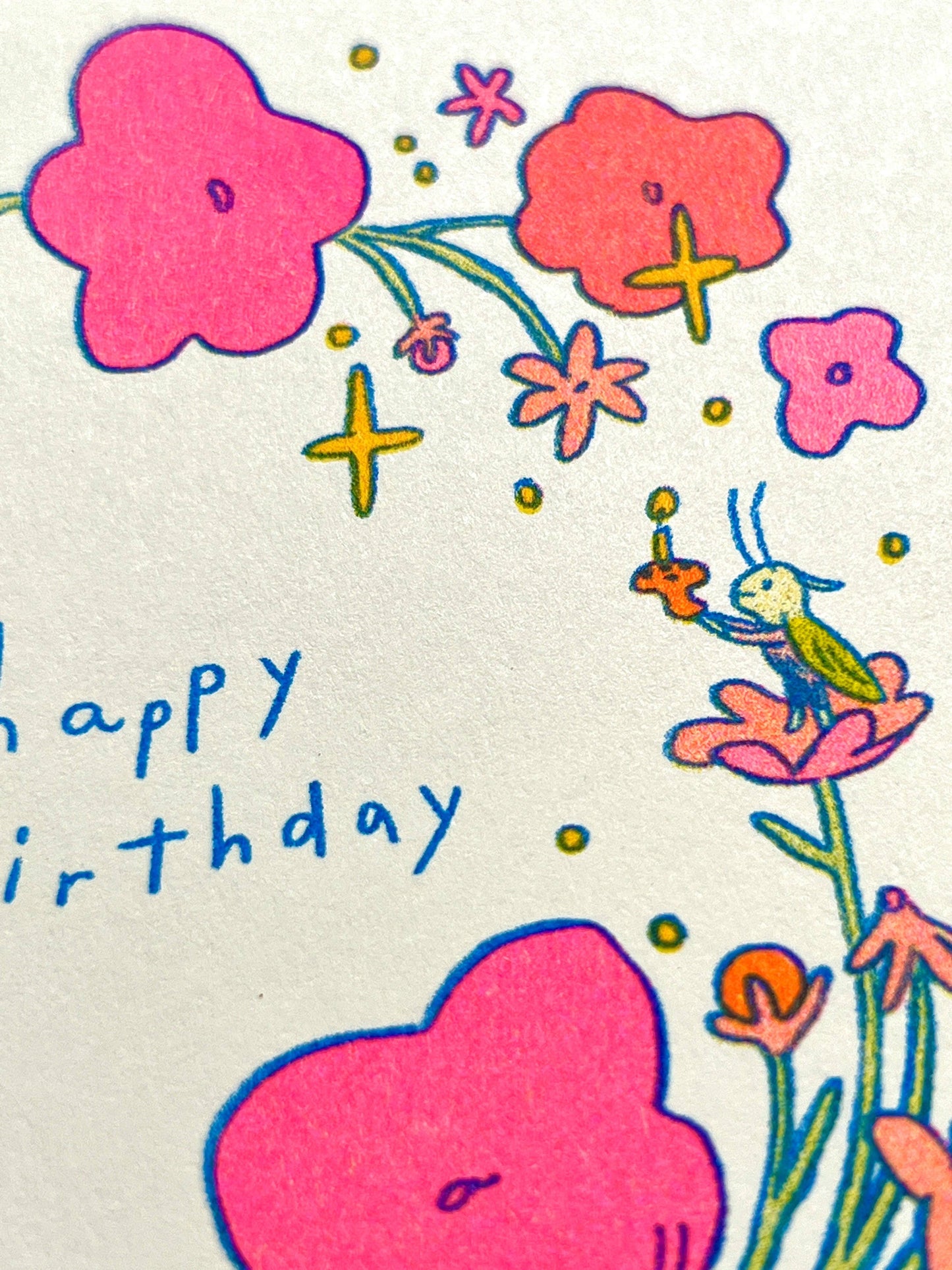 Little Bugs Risograph Birthday Card | Natalie Andrewson (CA)