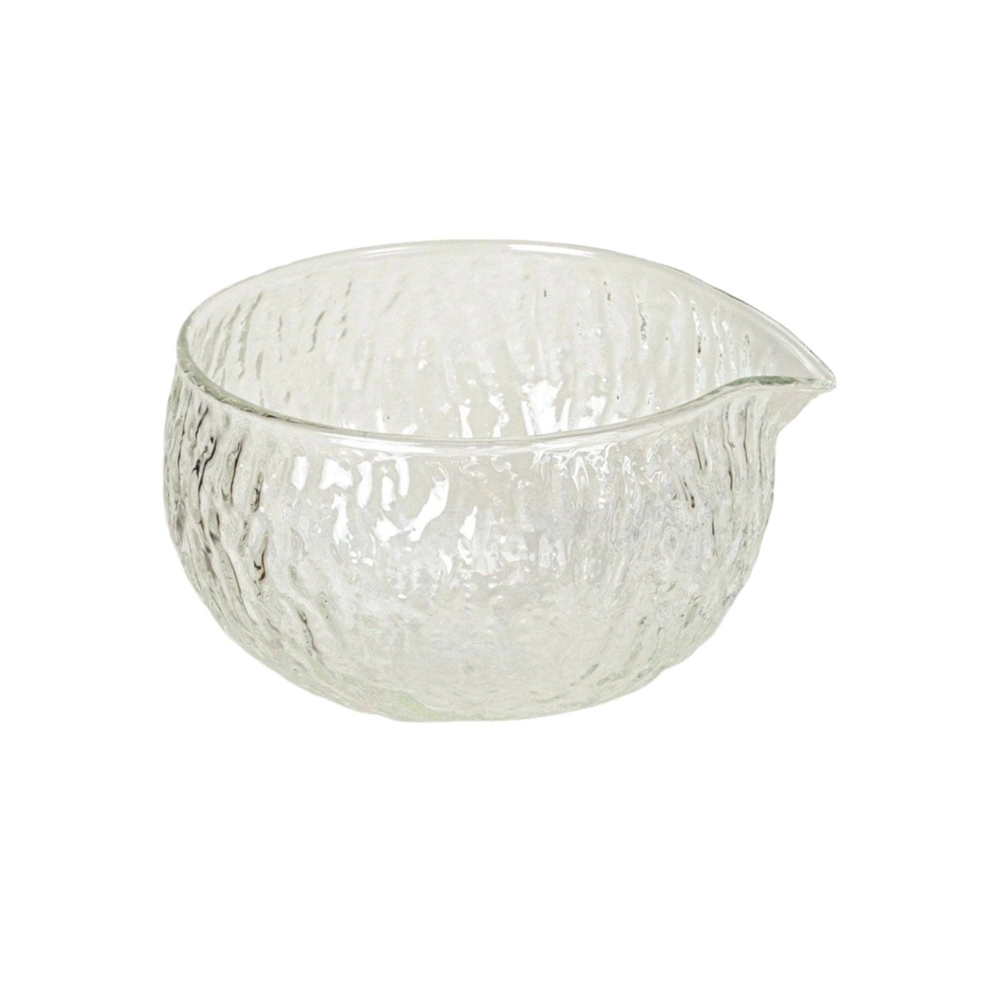 Glass Matcha Bowl with Pour Spout