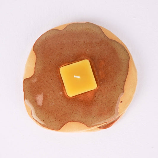 Ceramic Pancake Candle Holder | Collin Garrity (Mo)
