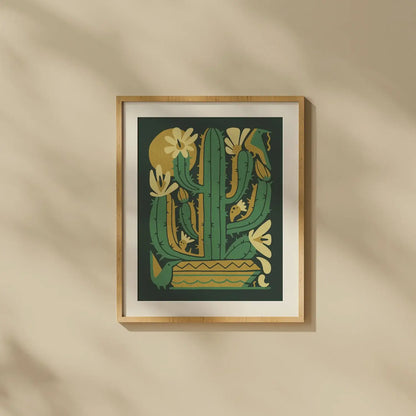 Saguaro Bloom Screenprint | Limited Edition | DKNG Studios (CA)