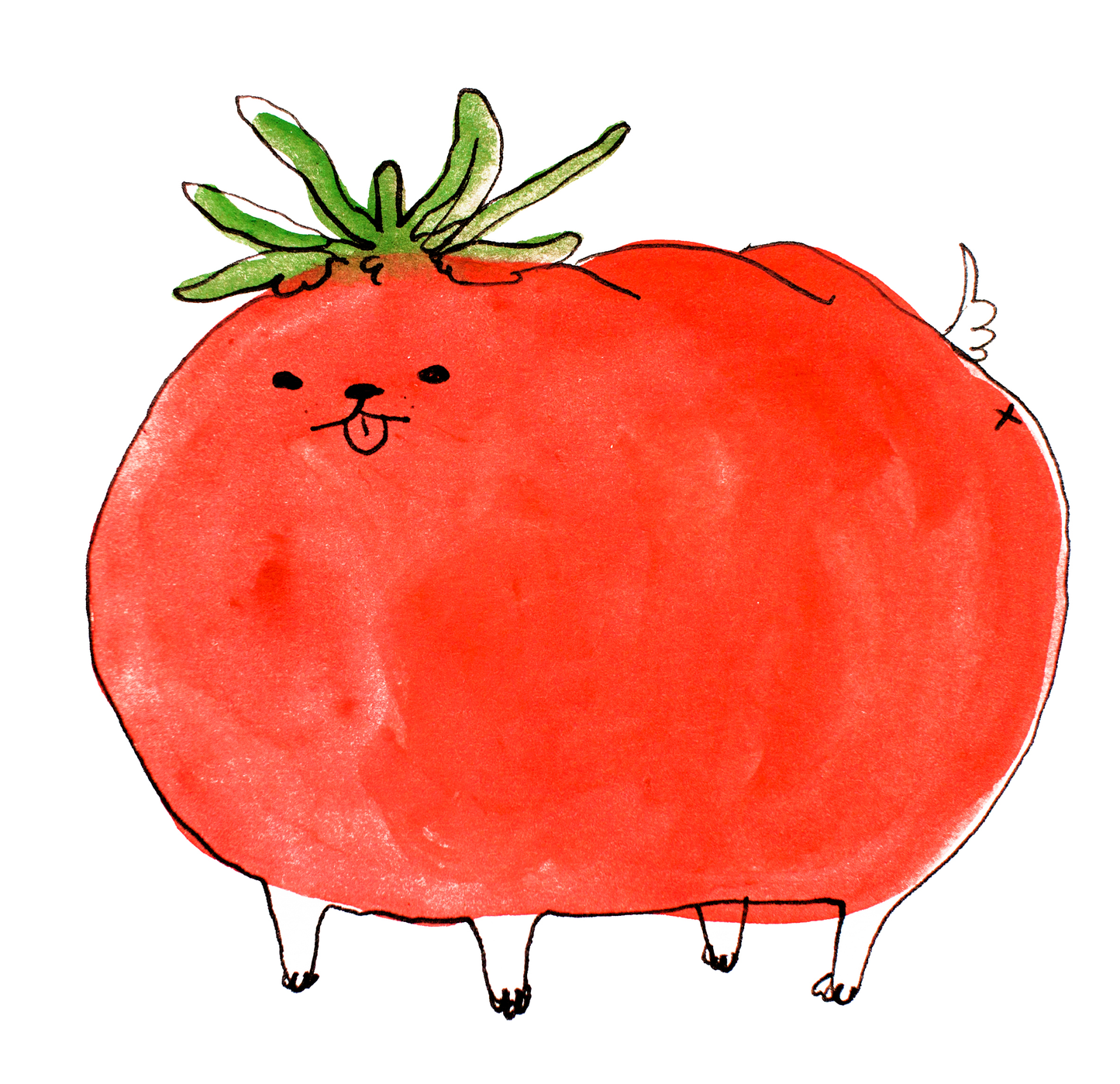Tomato Dog Art Print | Rebekah Evans (NC)