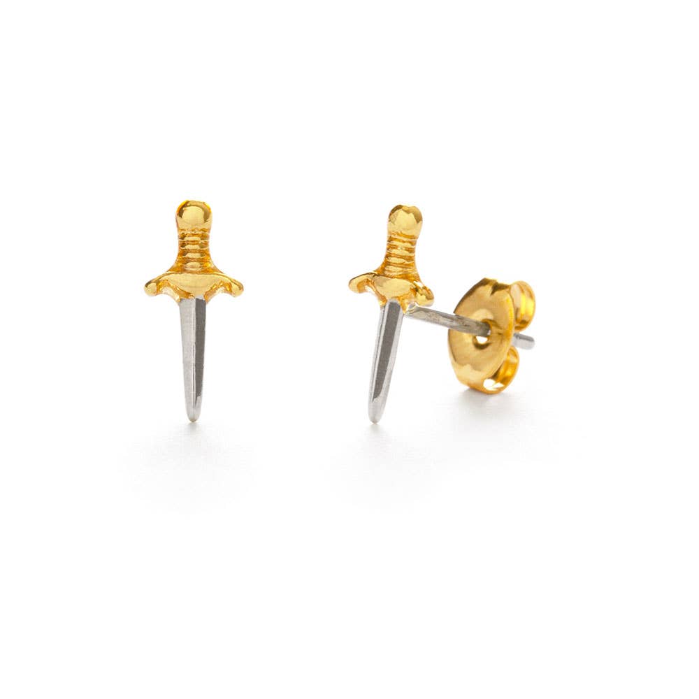 Tiny Dagger Stud Earrings | Amano Studio (CA)