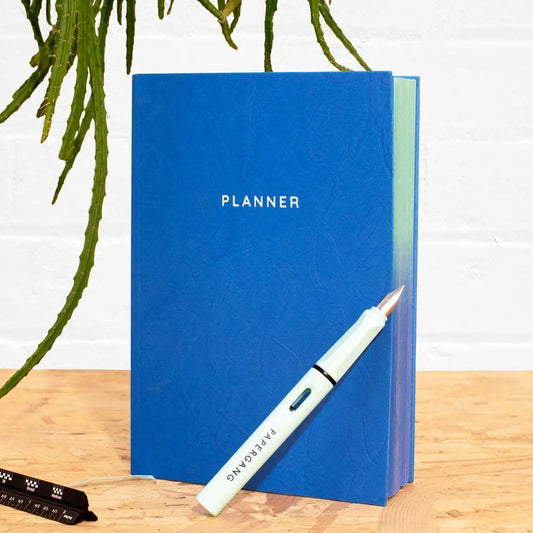 Blue Calligraphy Mini Planner (Undated) | Ohh Deer (UK)