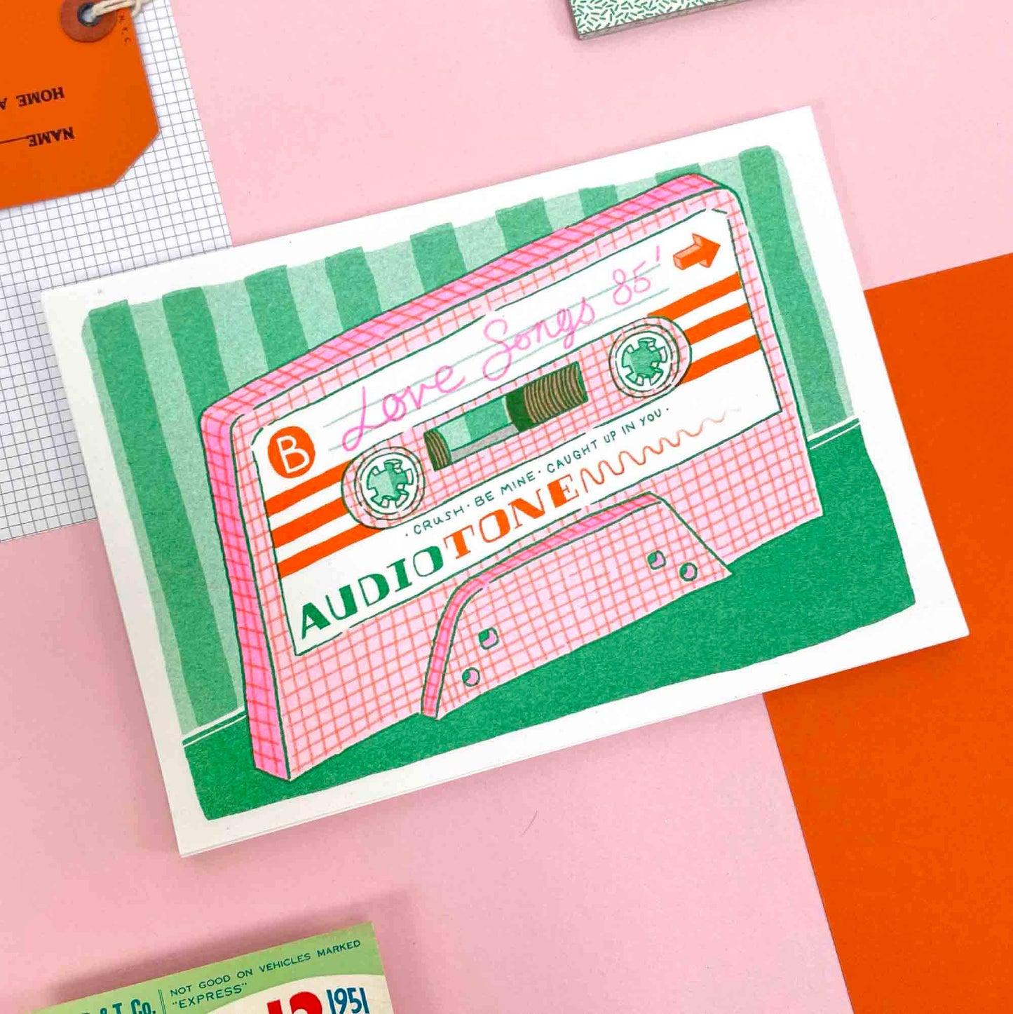 A5 Mixtape Risograph Print | Jacqueline Colley (UK)