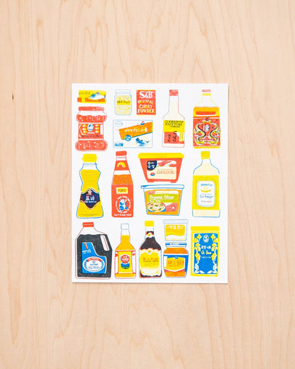Asian Pantry Risograph Print | Christina Hu (CA)
