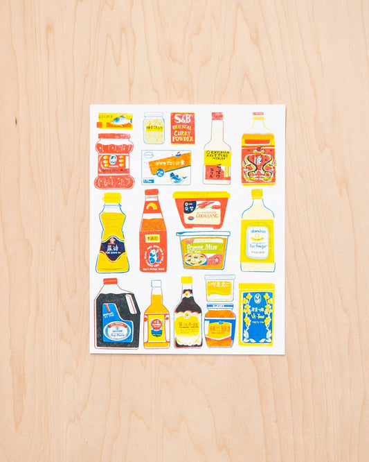 Asian Pantry Risograph Print | Christina Hu (CA)