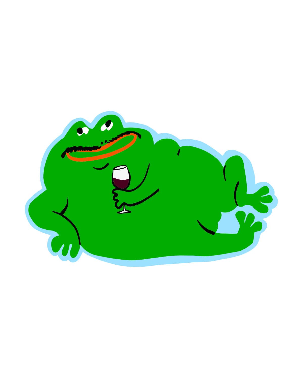 Wine Frog Sticker | Kristi Micotti (CA)