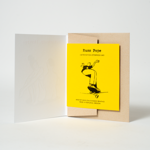 One and Only Unicycle Letterpress Card | Russ Pope