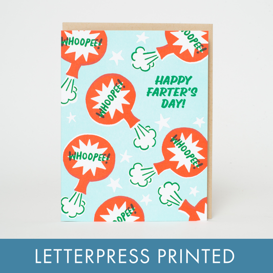 Happy Farter’s Day Letterpress Card | Hello!Lucky (CA)
