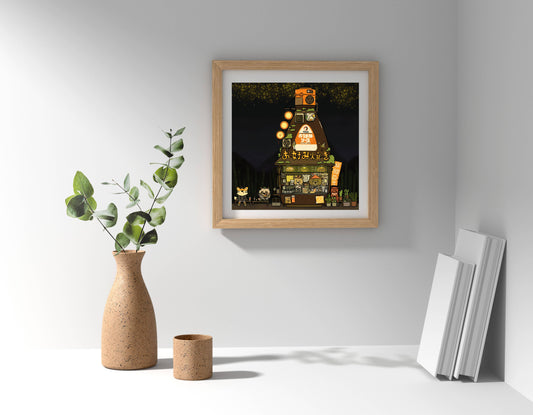 Okonomiyaki Stall Art Print | Sushiboiiiyy (CAN)