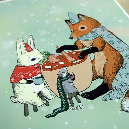 Soup and Friends Art Print | Marika Paz (OR)