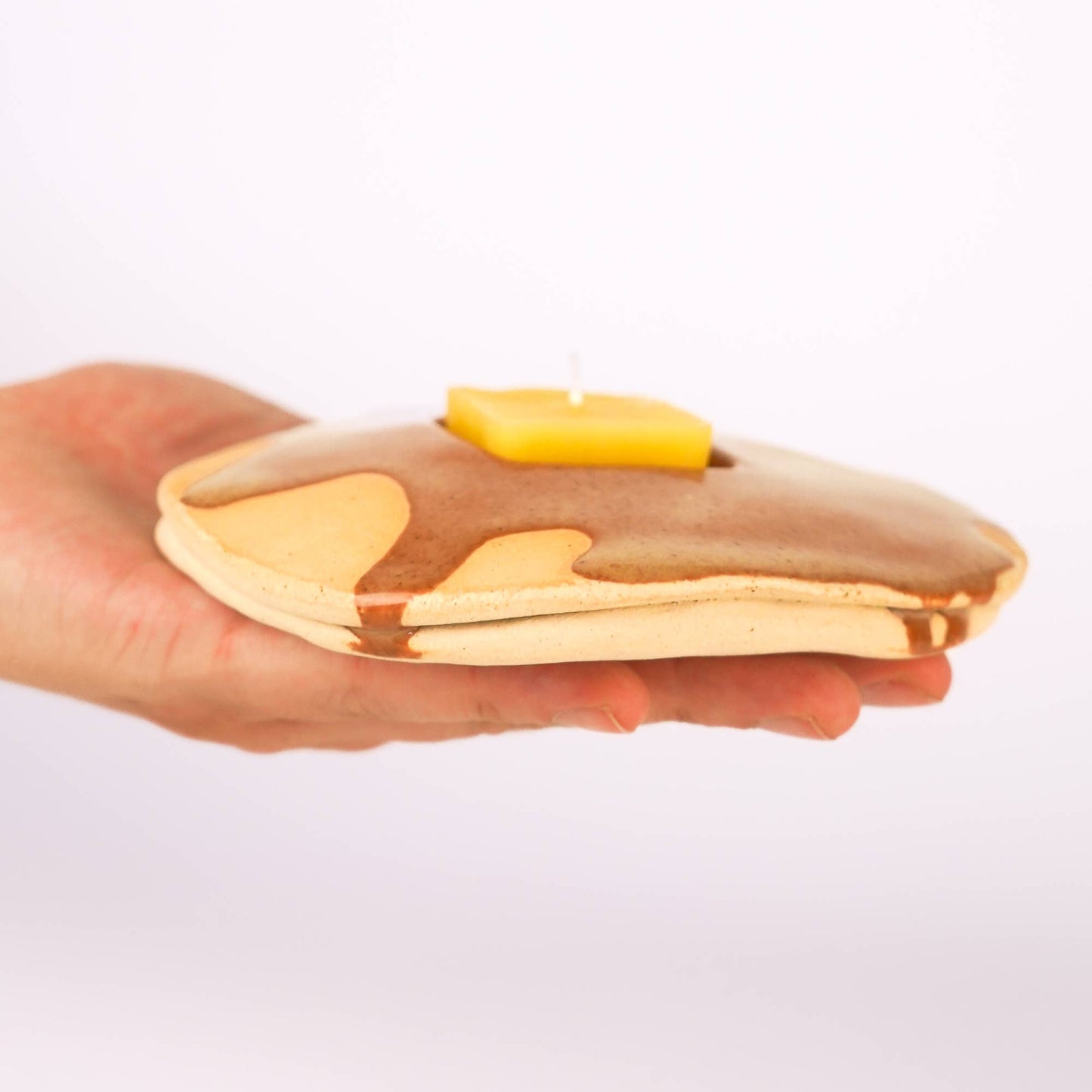 Ceramic Pancake Candle Holder | Collin Garrity (Mo)