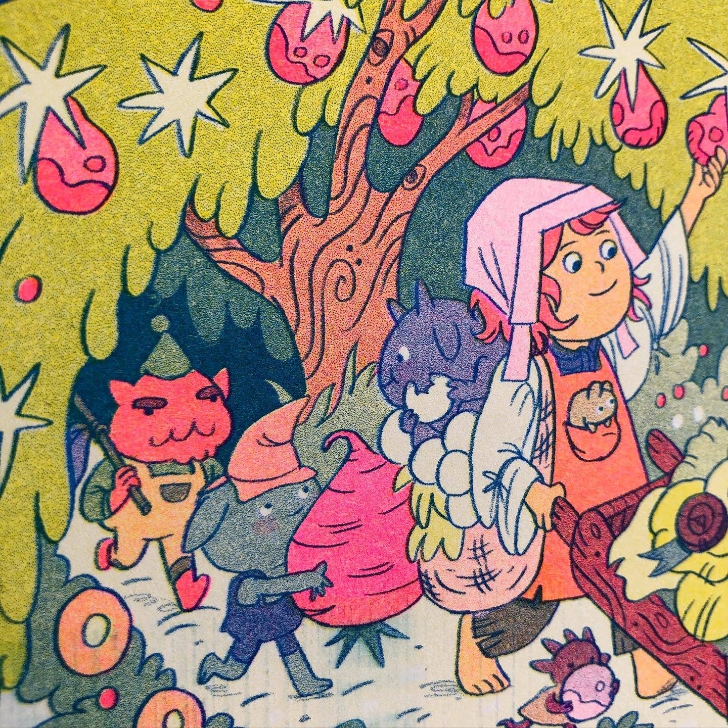 On The Mountain Garden Trail Riso Print | Natalie Andrewson (CA)