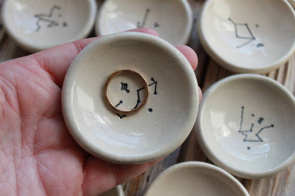 Small Zodiac Constellation Ceramic Ring Dish | Tasha McKelvey (VA)