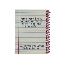 Load image into Gallery viewer, Boring Stuff Mini Passcode Journal | People I&#39;ve Loved (CA)
