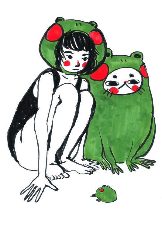 Frog Club Art Print | Rebekah Evans (NC)