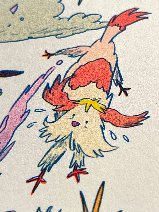 Howl's Moving Castle Riso Print (Small) | Natalie Andrewson (CA)