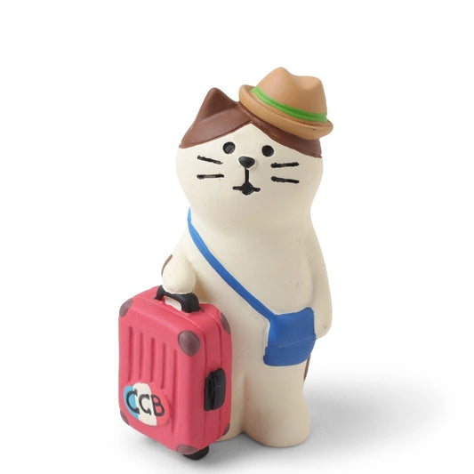 Luggage Cat Figurine | Miya (Japan)