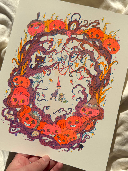 Ain’t That Just The Way Small | Over The Garden Wall tribute Riso Print | Natalie Andrewson (CA)