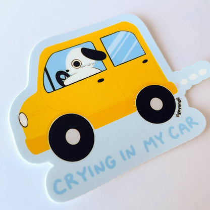 Crying In My Car Vinyl Sticker | Goyangii (CA)