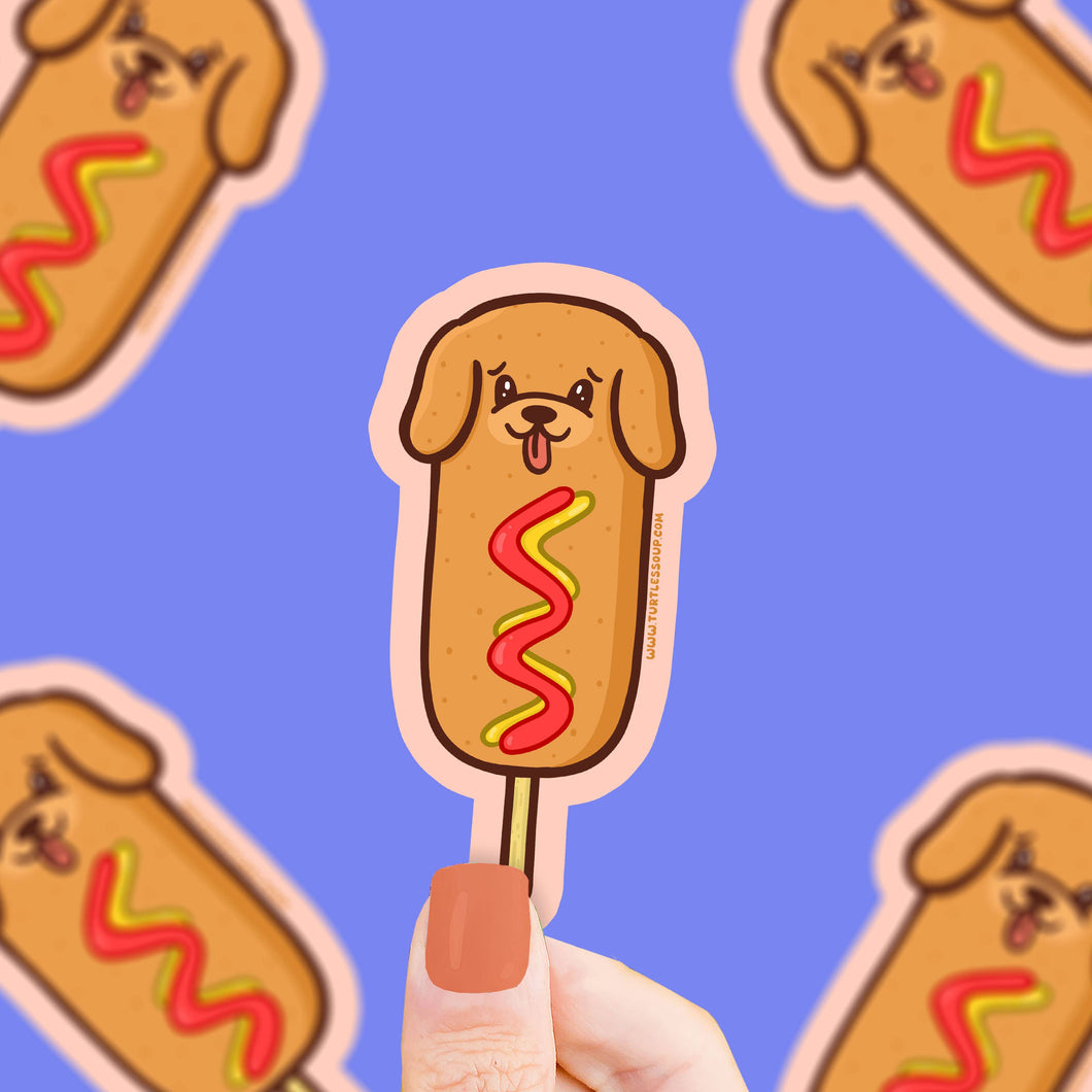 Corn Dog Vinyl Sticker | Turtle's Soup (AZ)