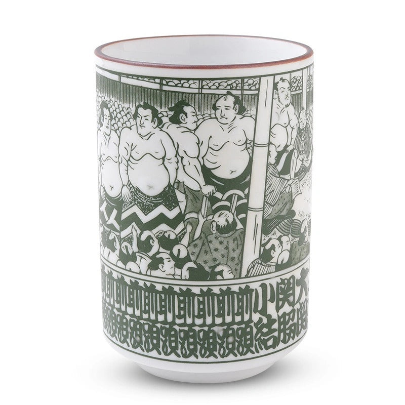 Traditional Sumo Ceramic Teacup (Japan)