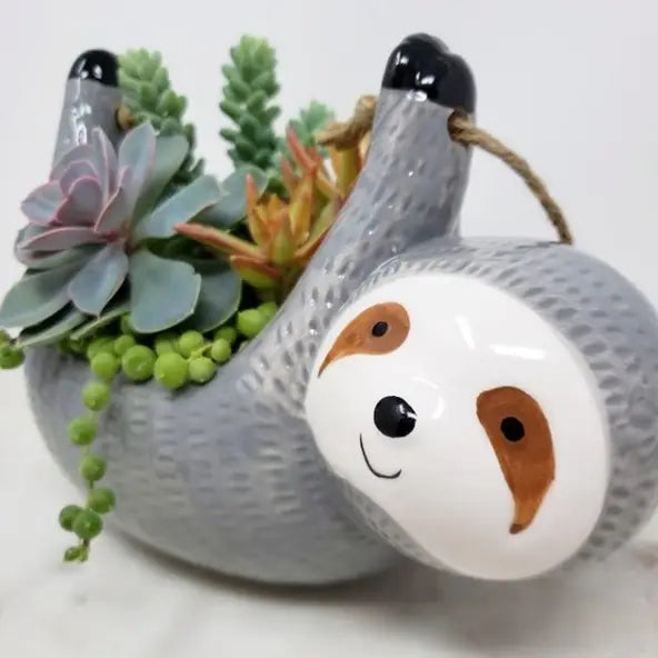 Hanging Sloth Planter