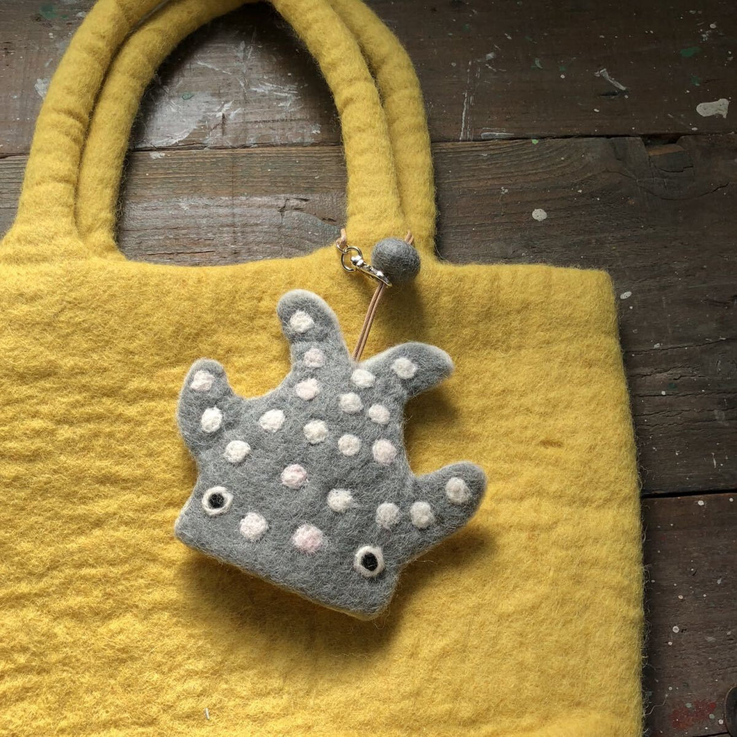 Whale Shark Wool Felt Key Case | Suica (Japan)