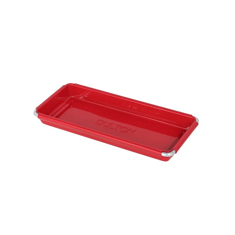 Dulton Metal Desk Tray | Red | Florex Inc. (Japan)