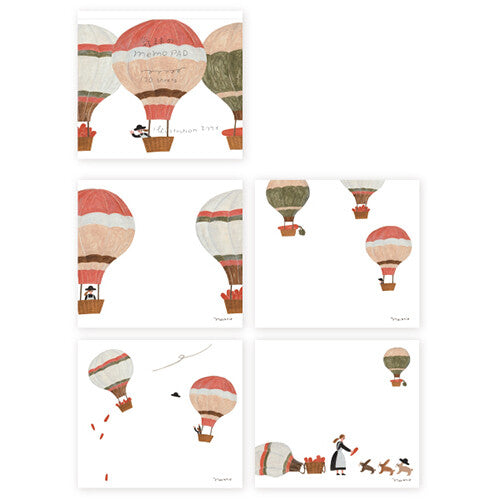 Hot Air Balloon Memo Pad (Japan)