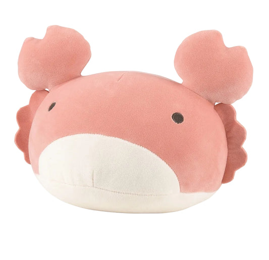 Marshmallow Aquamie Crab Plush Cushion | Liv Heart (Japan)