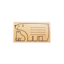 Load image into Gallery viewer, Message Rubber Stamp | Polar Bears | Shunsuke Satake x SANBY (Japan)
