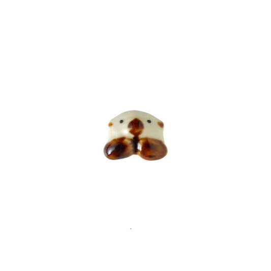 Ceramic Otter Brooch | Japan