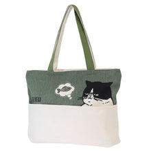 Load image into Gallery viewer, Cat Fish Zippered Tote | CO (Japan)
