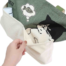 Load image into Gallery viewer, Cat Fish Zippered Tote | CO (Japan)
