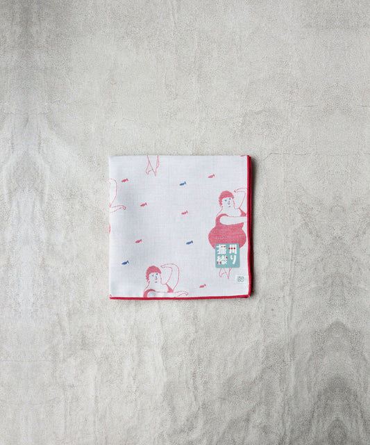Swimmer Banshu-Ori Handkerchief | Kivisdou (Japan)