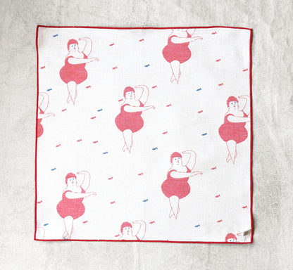 Swimmer Banshu-Ori Handkerchief | Kivisdou (Japan)