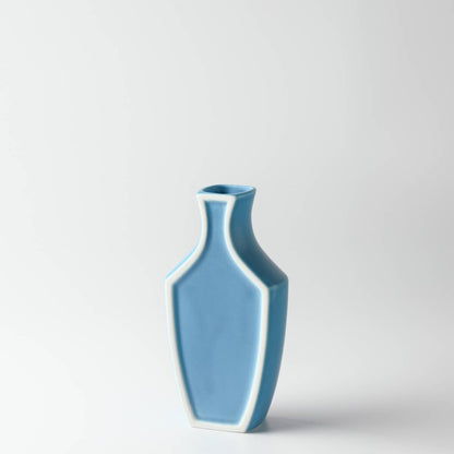 Ceramic Framed Flower Vase | Blue | Oda Pottery (Japan)