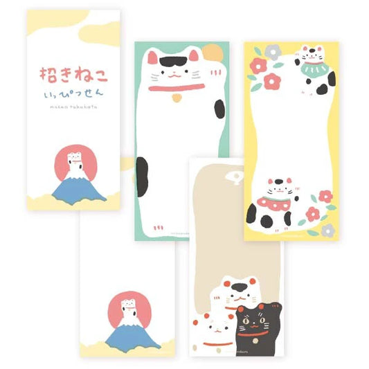 Manekineko Ippitsusen Letterpad Set | cozyca products x Masao Takahata (Japan)