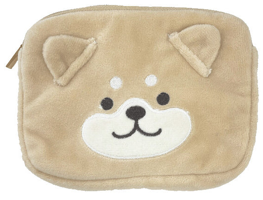 Felt Shiba Inu Zipper Mini Pouch (Japan)