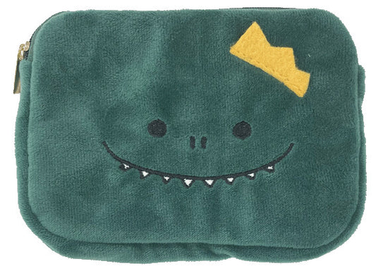 Felt Dinosaur Zipper Mini Pouch (Japan)