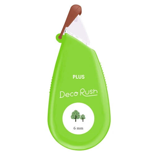 Deco Rush Decoration Tape | Green Trees | PLUS (Japan)