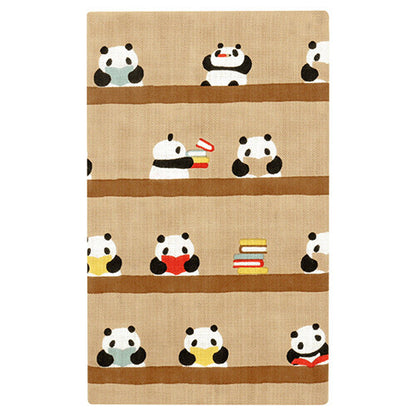 Panda Library Tenugui Towel | Hamamonyo (Japan)