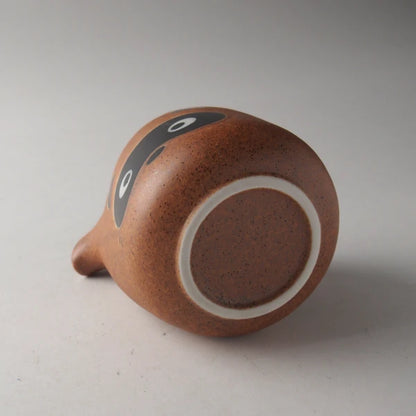 Side Spout Tanuki Raccoon Sake Set | Mitsui Pottery (Japan)