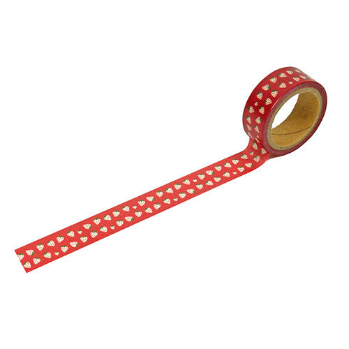 White Strawberries Washi Tape | Hamamonyo (Japan)
