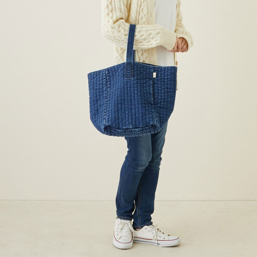 Textured Denim Tote Bag (Japan)