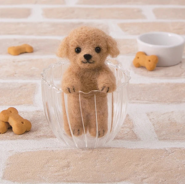 Needle Felting Kit | Baby Poodle| Hamanaka (Japan)