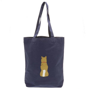 Navy Shiba Canvas Tote Bag (Japan)